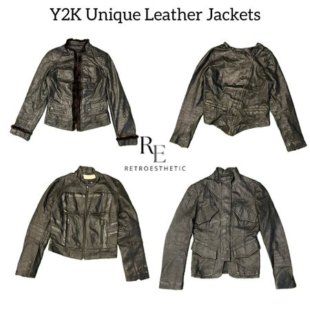 Y2K IT Girl Leather Jacket RE-2975