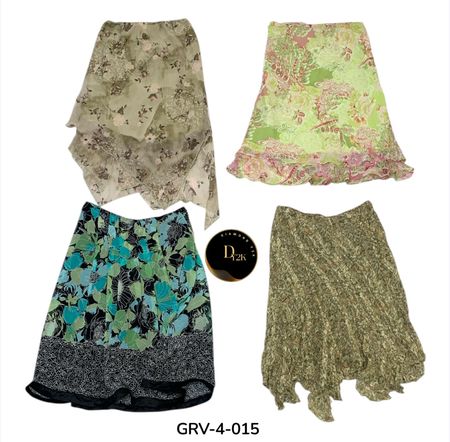 Y2K Aesthetic Poly Skirt – Vintage Vibes, Soft Fabric (GRV-4-015)