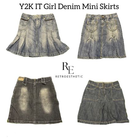 Y2K Britney Era Girl Denim Mini Skirts RE-2976