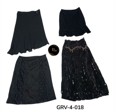 Y2K Vintage Poly Skirt – Retro Aesthetic  Skirt (GRV-4-018)