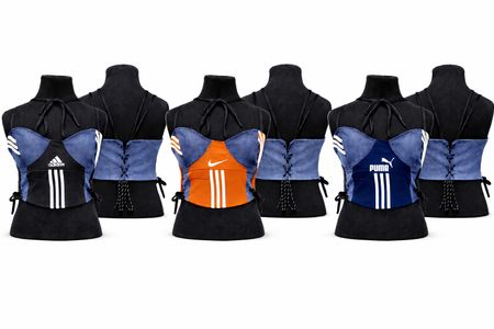 CR1436 Upcycled Corset Top