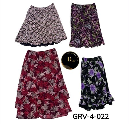 Y2K Vintage Poly Skirt – Retro Aesthetic Fashion (GRV-4–022)