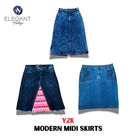 Y2K Modern Midi Skirts - EV1092