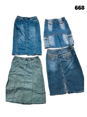 Denim skirts # 668