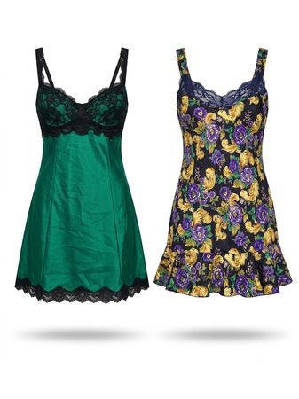 (FV-1054) Elegant Green Satin Dresses Collection | Trendy Thrift
