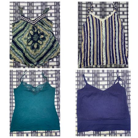 Y2K Boho-Chic & Romantic Mix - Paisley Camisoles, Lace-Trim Tops & Sheer Corsetry VR-265