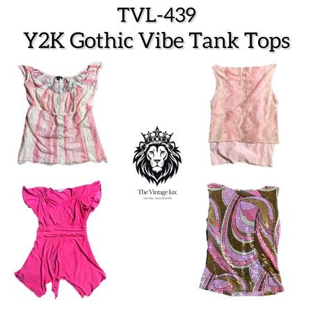 Y2K Gothic Vibe Tank Tops (TVL-439)