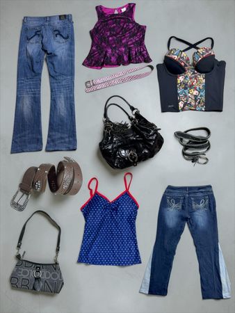 All in One bundel (purse,jeans,top,belts)