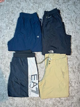 Mix branded pants TNF, Champion, Emporio Armani