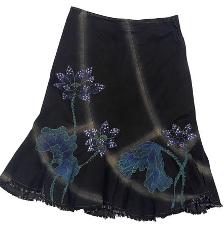 Y2k floral Denim skirts.