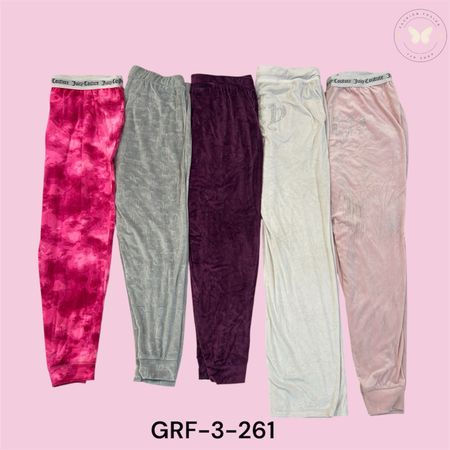 Juicy Couture Velvet Lounge Trousers – Premium Casual Wear for Women (GRF-3-261)