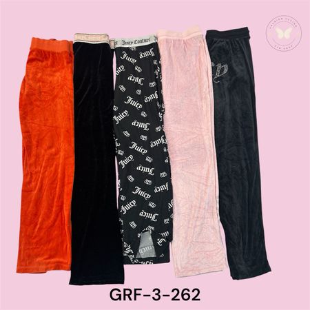 Juicy Couture Women’s Track Pants – Velour Joggers, Elastic Waist, Casual Wear (GRF-3-262)