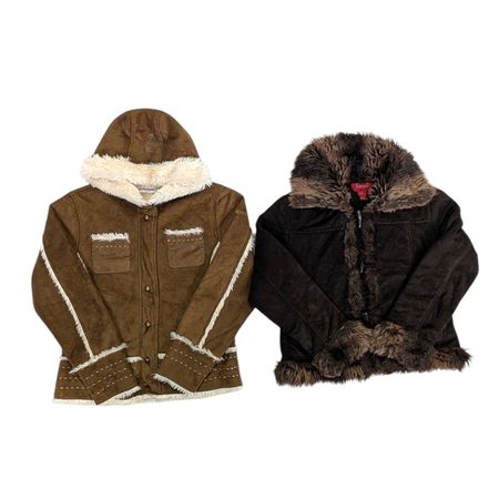 Y2K Faux Suede Jacket