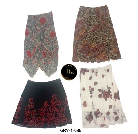 Aesthetic Poly Skirt – Vintage Vibes & Modern Fit (GRV-4-035)
