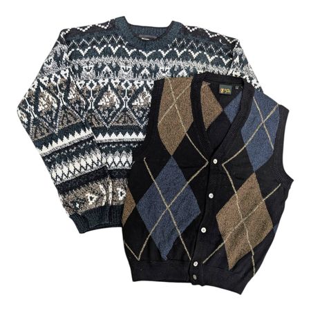 Vintage Printed Sweater