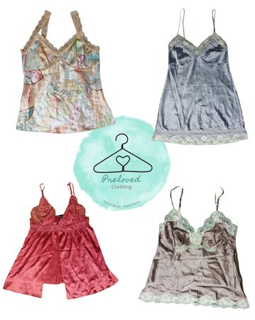 020426-1 camisole silk tops 8pcs