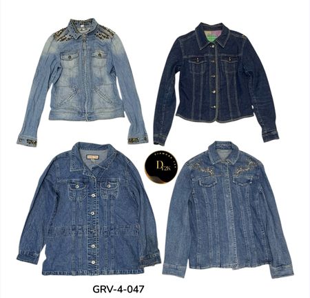 Vintage Y2K Denim Jacket – Retro Streetwear Essential (GRV-4-047)