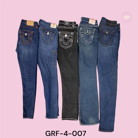 True Religion Men’s Relaxed Fit Jeans – Dark Indigo Denim (GRF-4-007)