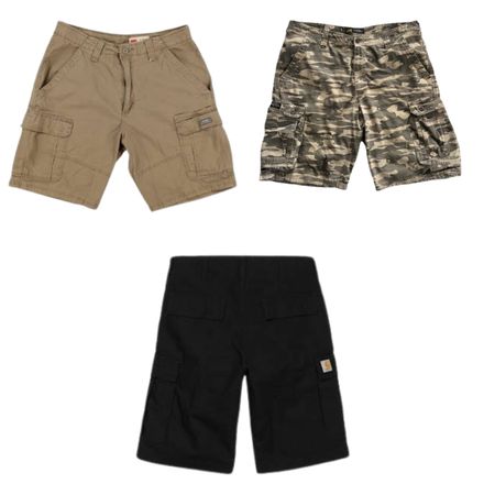 Branded Mixed Cargo Cotton Shorts (09-April)