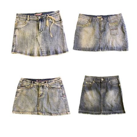 Y2K Edgy Girl Denim Mini Skirts RW-1745