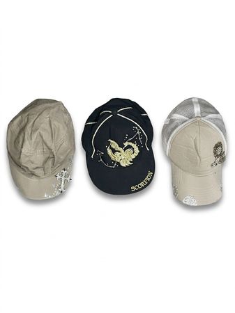 (FV-1074) Retro Y2K Caps Bulk Set