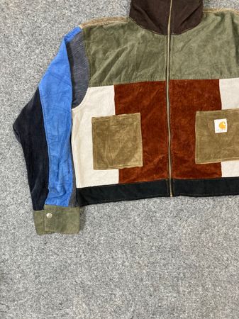 Upcycle Carhartt Crop Corduroy Jacket