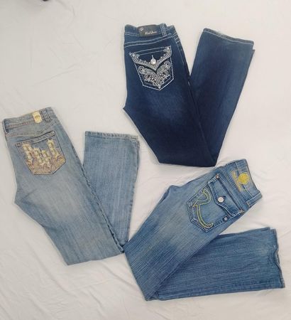 Y2K Emblished Jeans B#015 20Pcs