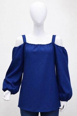 CR1447 Upcycle Off-Shoulder Relaxed Top