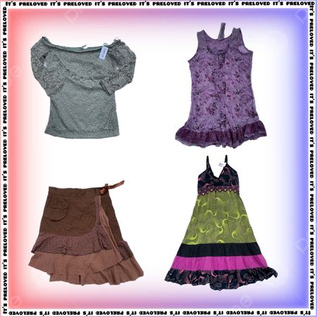 Butterfly Clips Coded -tops, Dresses and skirts (SS-2181)