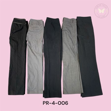 Low Rise Poly Blend Pants – Tailored Fit Office & Casual  (PR-4-006)