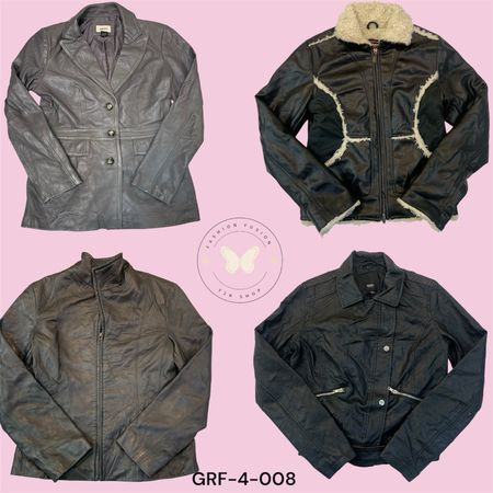 Women’s Black Leather Moto Jacket – Slim Fit, Stylish Outerwear (GRF-4-008)