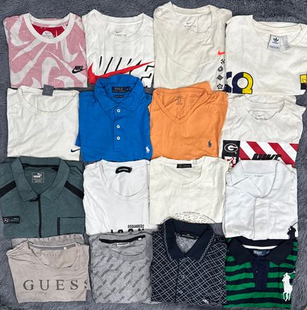 Mixed branded tee shirts