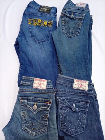 CR7216 Vintage True Religion Flare & Straight Ladies Jeans