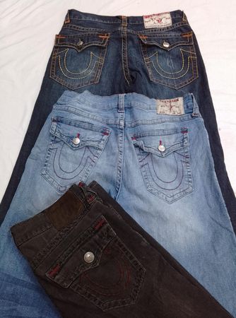 CR7221 Vintage True Religion Flare & Straight Men’s Jeans