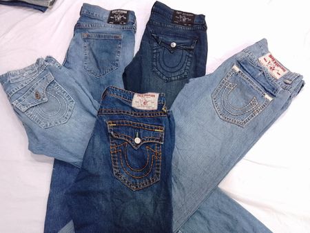 CR7222 Vintage True Religion Flare & Straight Men’s Jeans