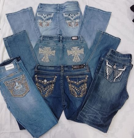 CR7224 Y2K Flare Jeans