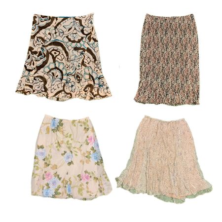 Y2K Nature Vibe Printed  Maxi Skits RW-1751