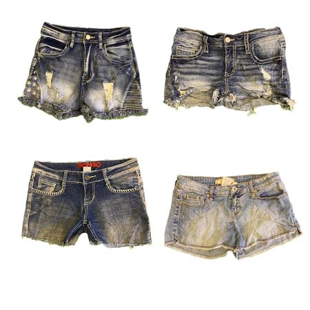 Y2K Edgy Girl Denim Sexy Mini Shorts RW-1756