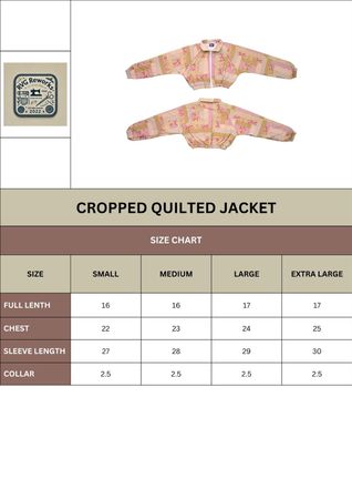 Upcycled Patchwork Quilted Crop Jacket