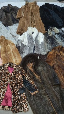 Real fur coats