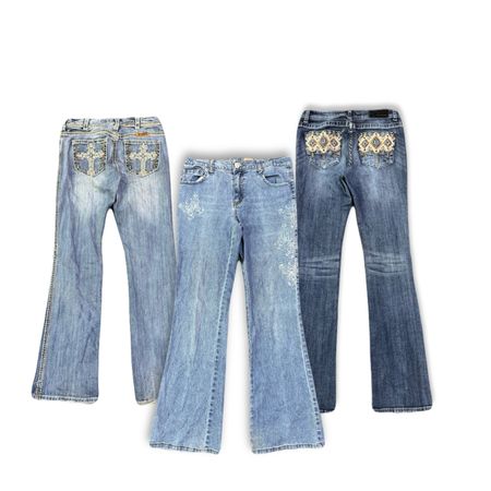 Y2K Embellished flared / bootcut Jeans