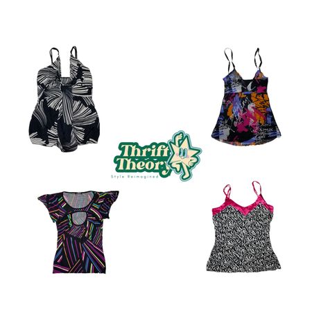 Y2k Mix printed Tops ((MH-007)