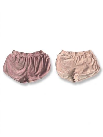 (FV-1085) Y2K Velour Shorts | Juicy couture Style Lounge Wear Bundle