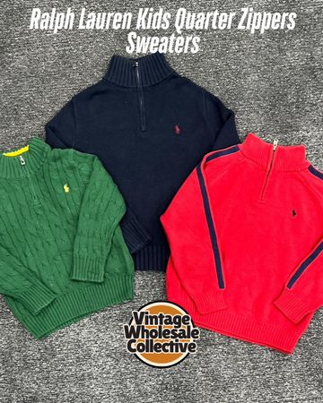 Ralph Lauren Kids Quarter Zipper Sweaters - (05/04)