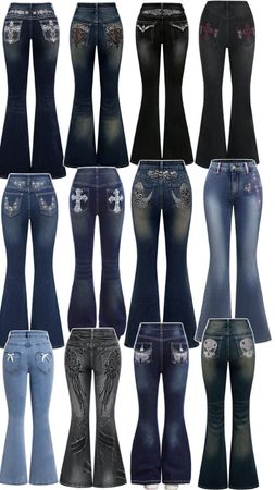 Y2k フレアジーンズ