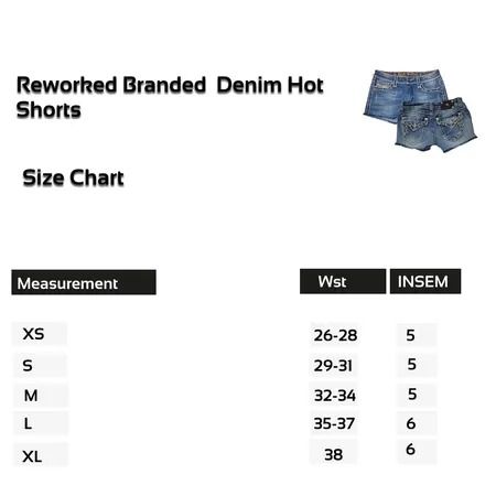 Upcycled Branded Denim Shorts