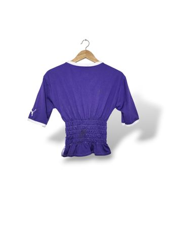 UPCYCLED SHIRRED WAIST SPORTS JERSEY