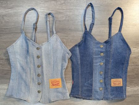 4840 - Upcycled Levi's Denim Cami Top
