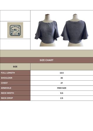 Upcycled Flared Crop Top