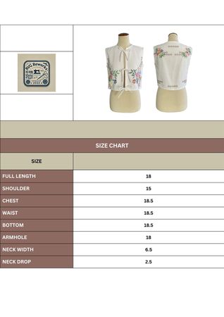 Upcycled Embroidered Tie-up Top